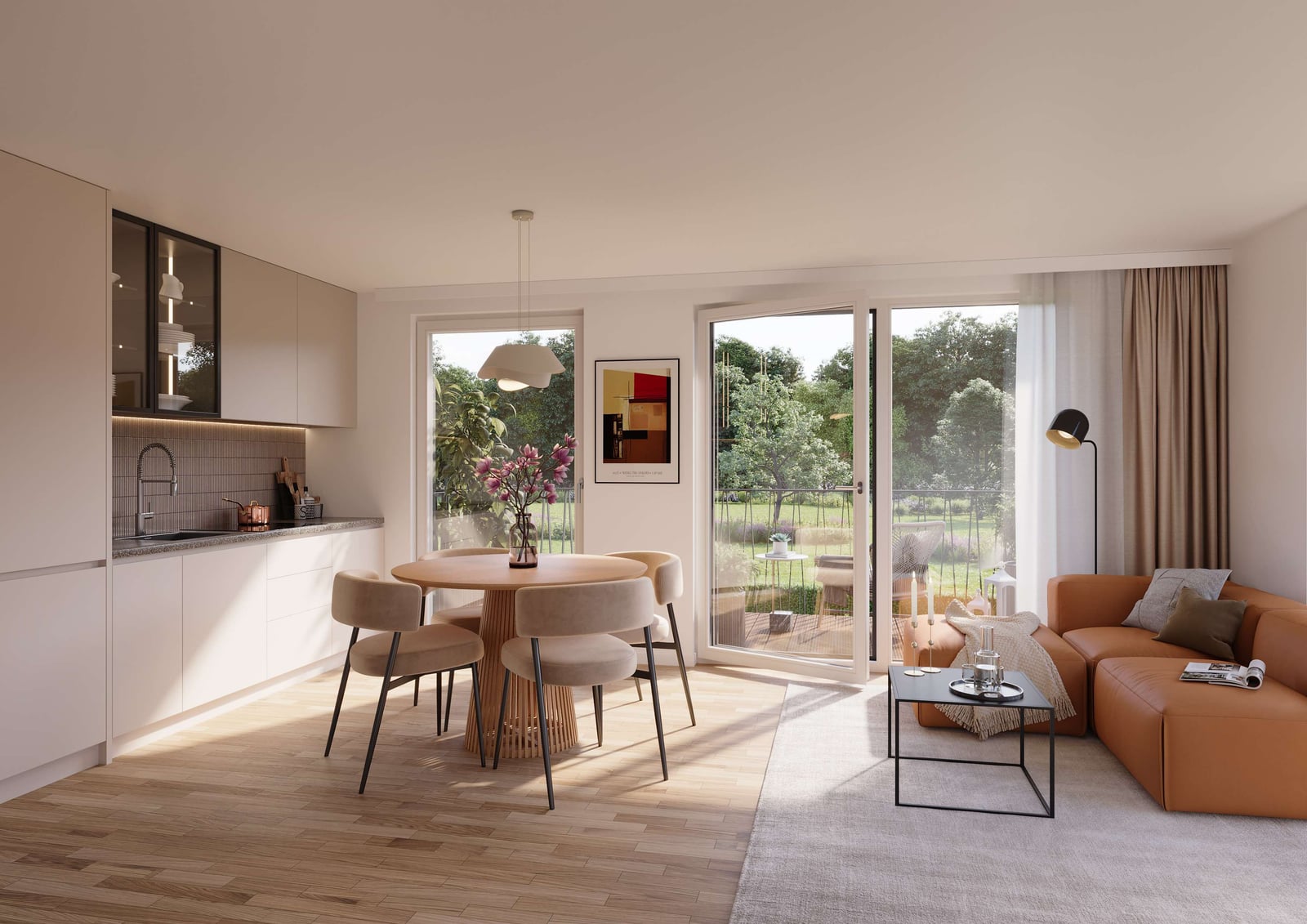 3-Zimmer-Neubau im Erdgeschoss mit Garten — Ansicht 3