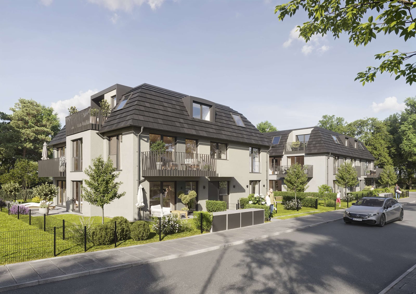 3-Zimmer-Neubau im Erdgeschoss mit Garten — Ansicht 4