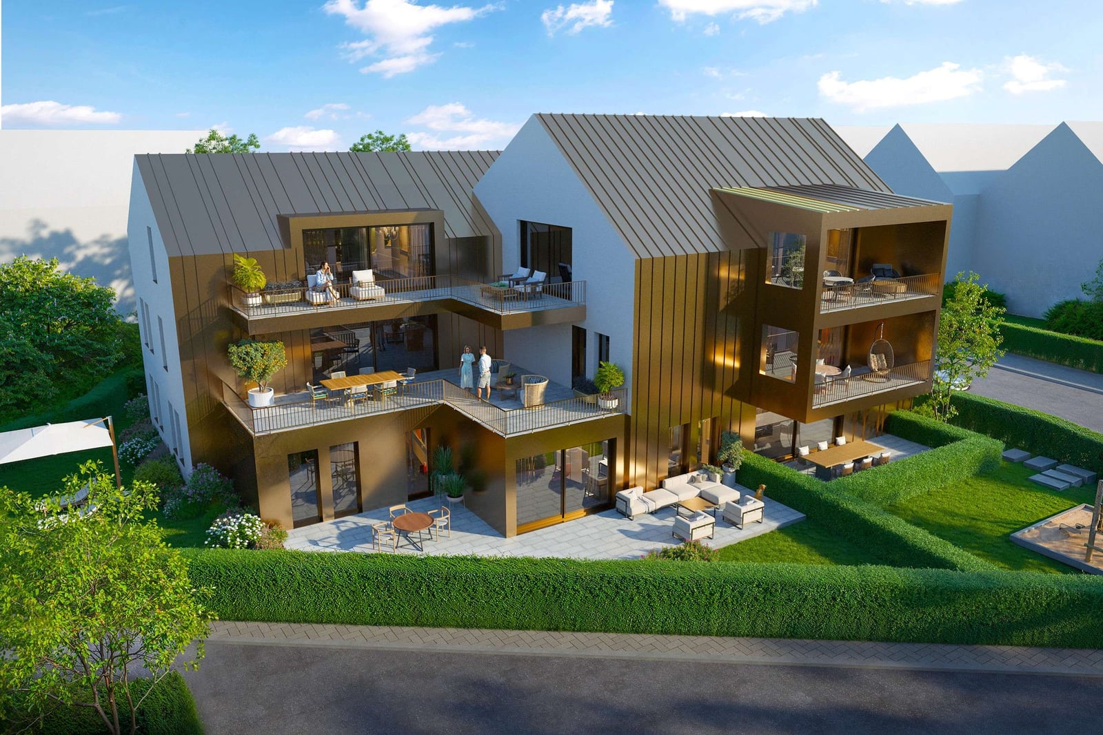 Mehrfamilienhaus mit Penthouse, Herzogpark — Ansicht 5